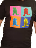 T-shirt Colored 4 Square Xenopus Frog Print