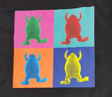 T-shirt Colored 4 Square Xenopus Frog Print
